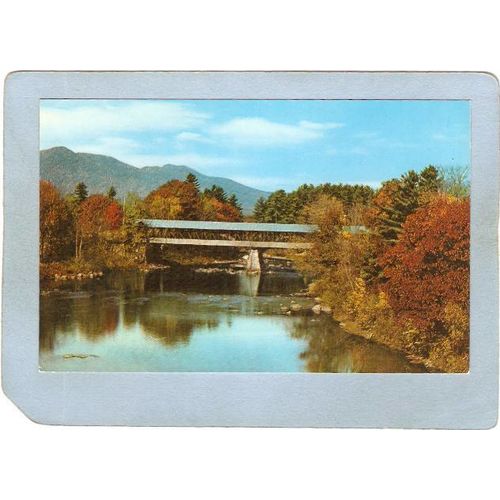 NH Jackson Covered Bridge Postcard Covered Bridge World Guide Number cove~364