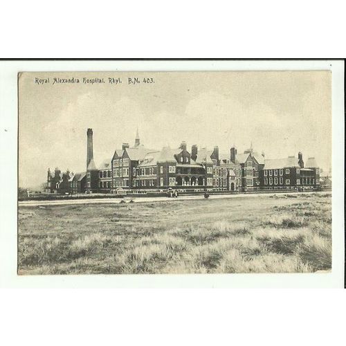 Wales RHYL Royal Alexandra Hospital Postcard by Pickard (BN 403)