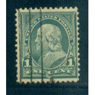 Used 279 1c Benjamin Franklin Barely Clears M04426