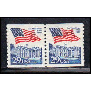 2609 29c U.S. Flag Over White House Very Fine MNH CNP Left 8 PA1474