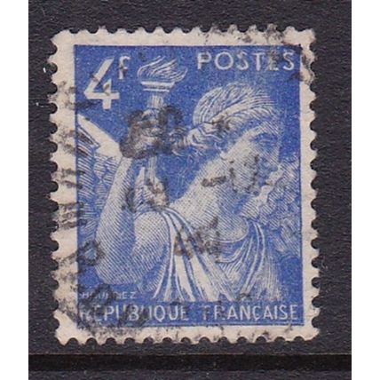 FRANCE 1944 IRIS NEW COLOURS 4F VALUE USED SG868