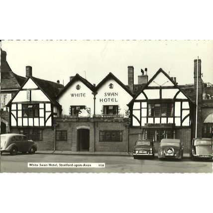 Warwickshire STRATFORD UPON AVON White Swan Hotel Postcard (9138)