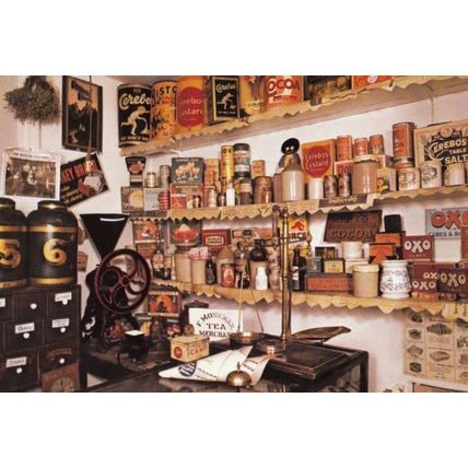 Tea Custard & Grocers Shop at Pickering Beck Island Yorkshire Museum Postcard
