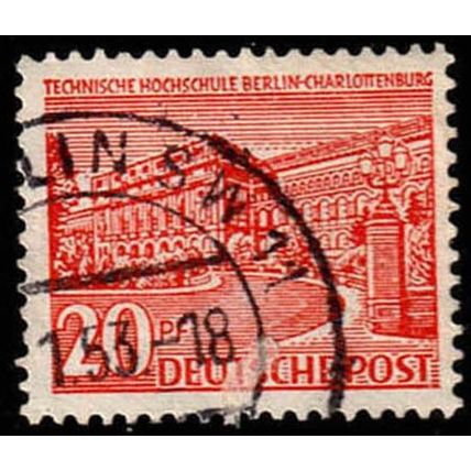 Germany 1949 Buildings 20Pfg Used Stamp