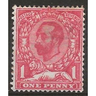 1912 SG342 1d Scarlet Wmk Imperial Crown Mounted Mint ....
