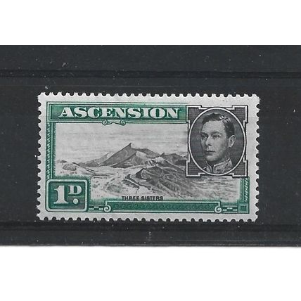 Ascension.SG39d 1d Three Sisters.Mounted Mint.Aug24g