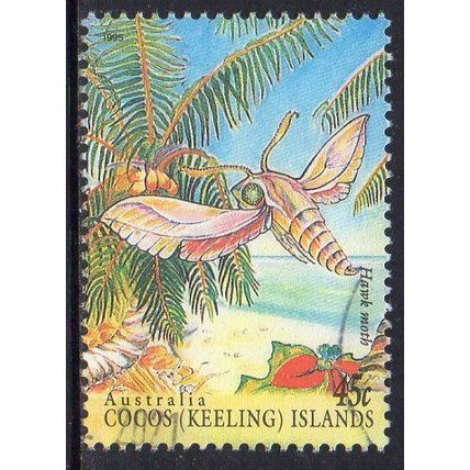 Cocos (Keeling) Islands 1995 Insects - Hawk Moth 45c Used