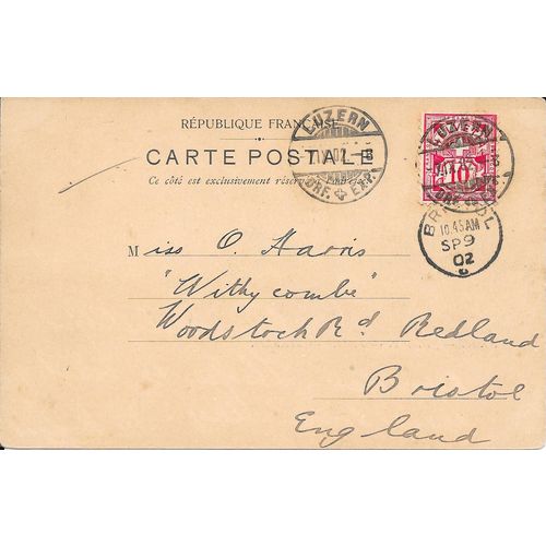 NICE EARLY UNDIVIDED BACK PRINTED POSTCARD OF TROCADERO PARIS POSTED 1902 (847)