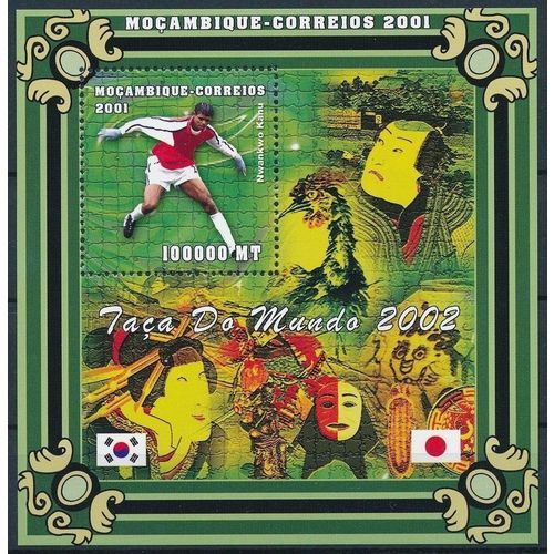 MOZAMBIQUE SHEET SOCCER FOOTBALL WORLD CUP 2002 #17