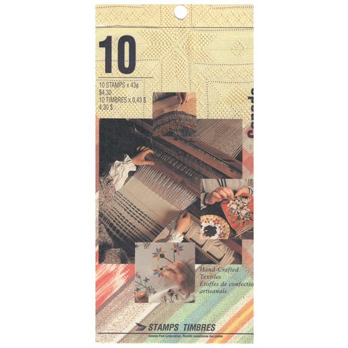 CANADA 1993 $4.30 HAND-CRAFTED TEXTILES BOOKLET SB169 MINT CONDITION