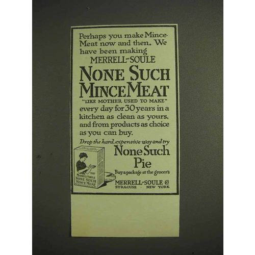 1914 Merrell-Soule None Such Mince Meat Ad