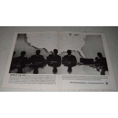 1963 Transamerica Corporation Ad - Room at the top