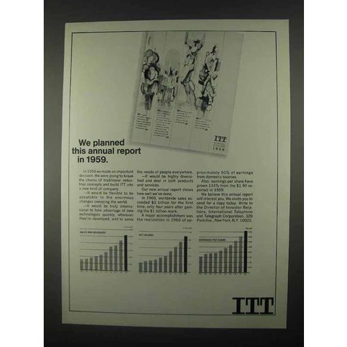 1967 ITT Corporation Ad - Planned This Annual Report