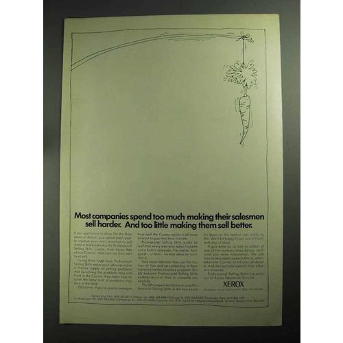 1968 Xerox Corporation Ad - Salesmen Sell Harder