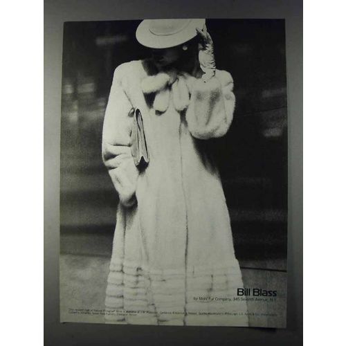1980 Bill Blass for Mohl Fur Company Ad