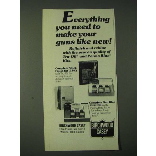 1980 Birchwood Casey Ad - Complete Stock Finish Kit (CSK)