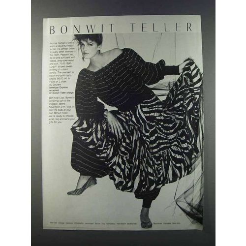 1981 Bonwit Teller Ad - Norma Kamali Top Pant Overskirt