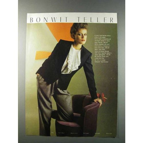 1981 Bonwit Teller Ad - Anne Klein Pants, Blouse