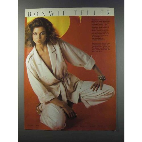 1981 Bonwit Teller Ad - Anne Klein Safari Jacket