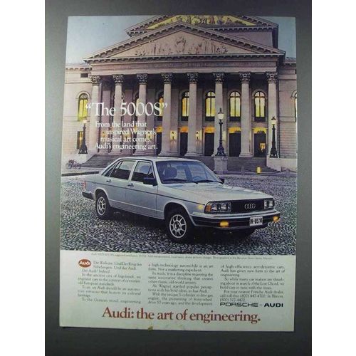 1981 Audi 5000S Car Ad - Inspired Wagner's Musical Art