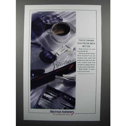 1991 British Airways Ad - Economy Has Never Been Better