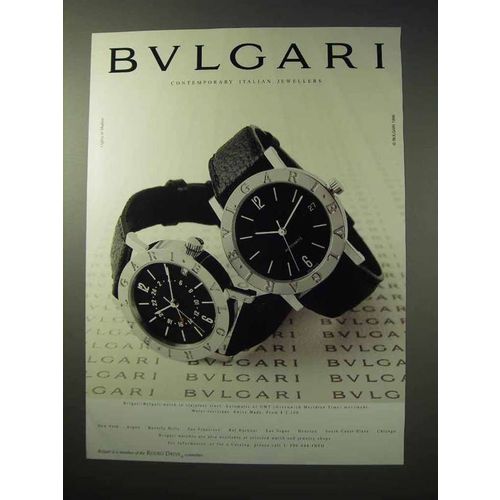 1997 Bvlgari Bulgari Watch Ad