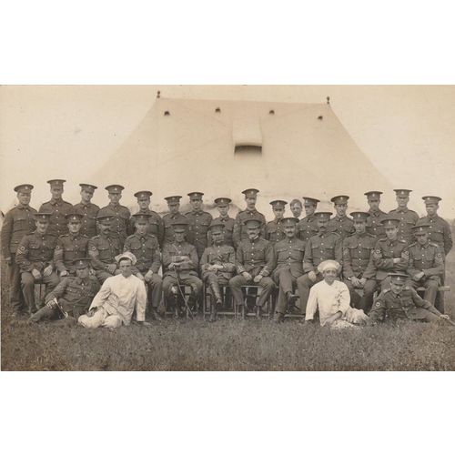 A Large Group Of Medical Soldiers World War One Postcard (U15227)