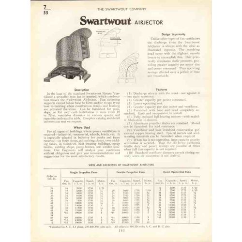 swartwout company 1938 industry commercial ventilation vintage catalog