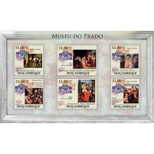 MOZAMBIQUE 2010 SHEET MNH PRADO MUSEUM ART PAINTINGS ARTE PINTURAS 2