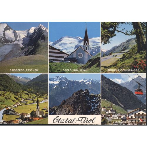 Vintage Austria Postcard - Otztal - Tyrol multi-view