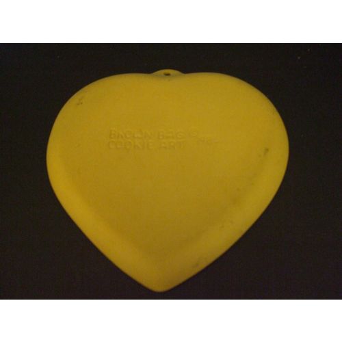 Brown Bag Cookie Art 1985 Heart Shape Love Birds Cookie Pottery Mold