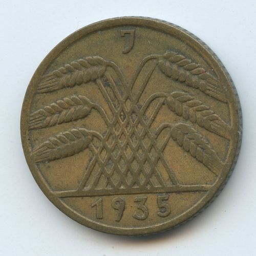 Germany 10 Reichspfennig 1935 (J)