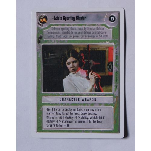 Star Wars CCG: Premiere Unlimited # Leia's Sporting Blaster (A) 1995 light