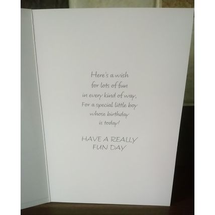 Age 5 Birthday Card ( Boy & Dog ) - 005