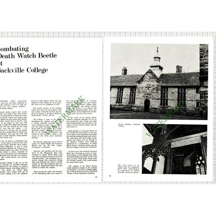 9289) Sackville College East Grinstead DW Martin Brighton Rentokil 1965 Article
