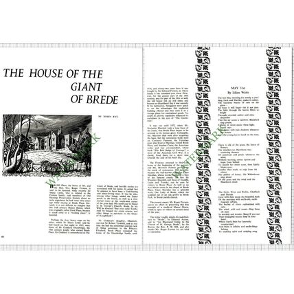 9290) Brede Place Sussex Mr Roger Frewen Sir Shane Leslie - 1965 Article