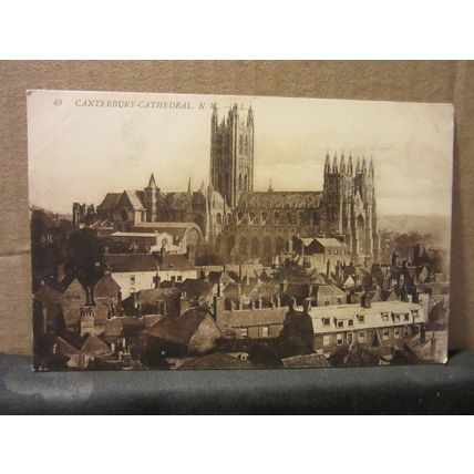 CANTERBURY CATHEDRAL, N. W. unused antique postcard