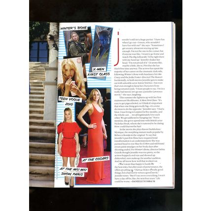 Teen Vogue 2011 magazine JENNIFER LAWRENCE "THE HUNGER GAMES" ADELE-AVRIL
