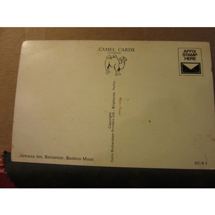 JAMAICA INN, BOLVENTOR, BODMIN MOOR, CORNWALL unused postcard by Camel Cards =