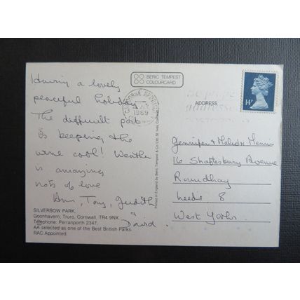 Silverbrow Park, Goonhavern, Truro, Cornwall Postcard