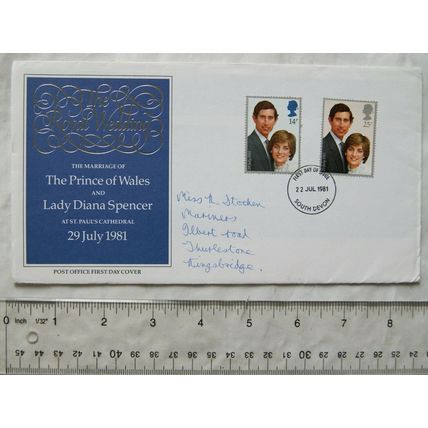 1981 Post Office first day cover Royal Wedding - Charles & Diana