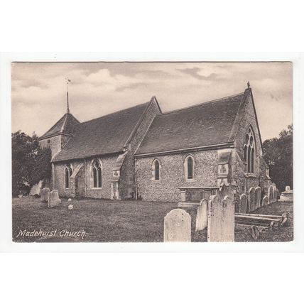 St Mary's Church Madehurst Postcard West Sussex