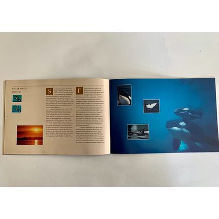 Creatures Of the Sea Album Stamps US & Soviet Russia Blocks of 4 mb13 Complete