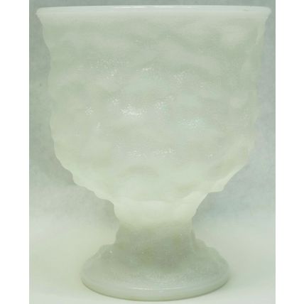 Vintage E.O. Brody Company Milk Glass Vase Urn Made in Cleveland Ohio USA