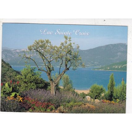 Lac Sainte Croix France Postcard posted creased