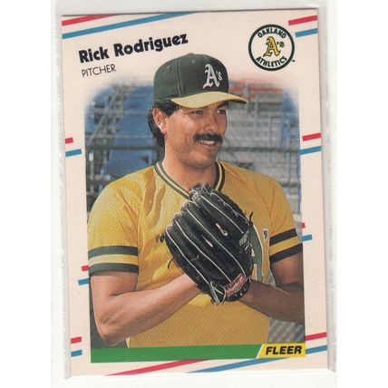 1988 Fleer Rick Rodriguez Rookie baseball card #293 - RC