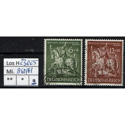Los H23025: Deutsches Reich Mi. 860/61, gest.