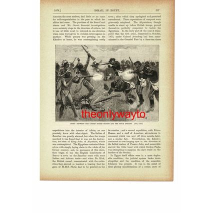 US Troops Fight Sioux Indians, Great Sioux War, Book Illustration (Print), c1895