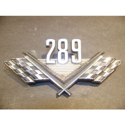 Ford 289 Emblems OEM C5AB-16237-A C50B-16237-A 1965 66 Mustang Fairlane