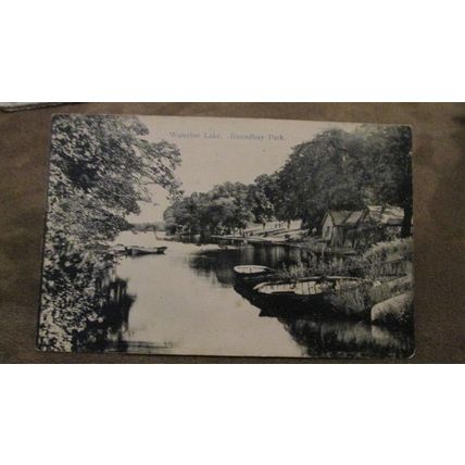 1905 fr Stonehage Postcard - Waterloo Lake, Roundhay Park - Leeds, Yorkshire